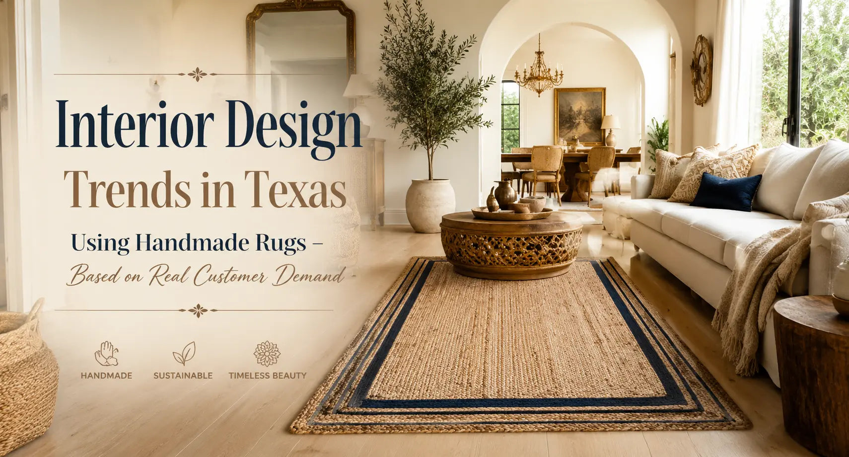 Interior Design Trends in Texas Using Handmade Rugs